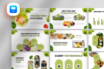 Organic Food Pitch Deck Keynote Template